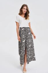 Marisse Black Viscose Skirt