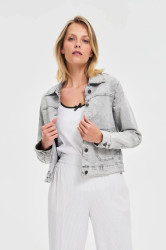 Marisse Gray Denim Jacket