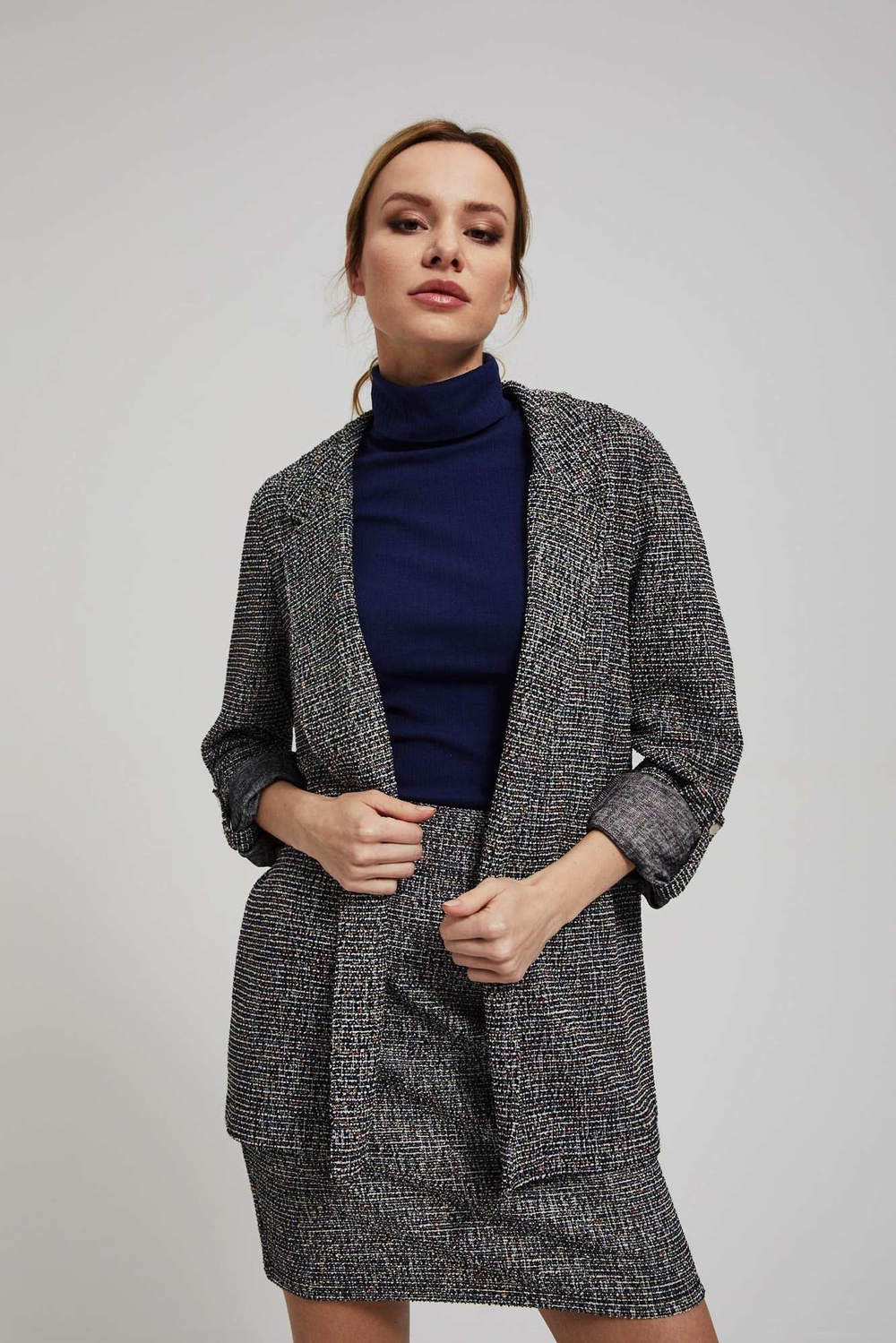 Marisse Jacket With Rolled-Up Sleeves