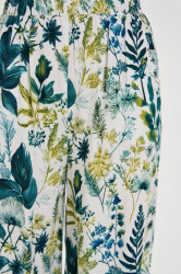 Marisse Patterned White Culottes