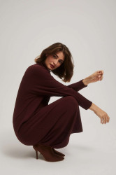 Marisse Ribbed Turtleneck Dress