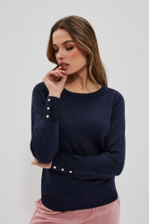 Marisse Sweater L-Sw-3701 Navy