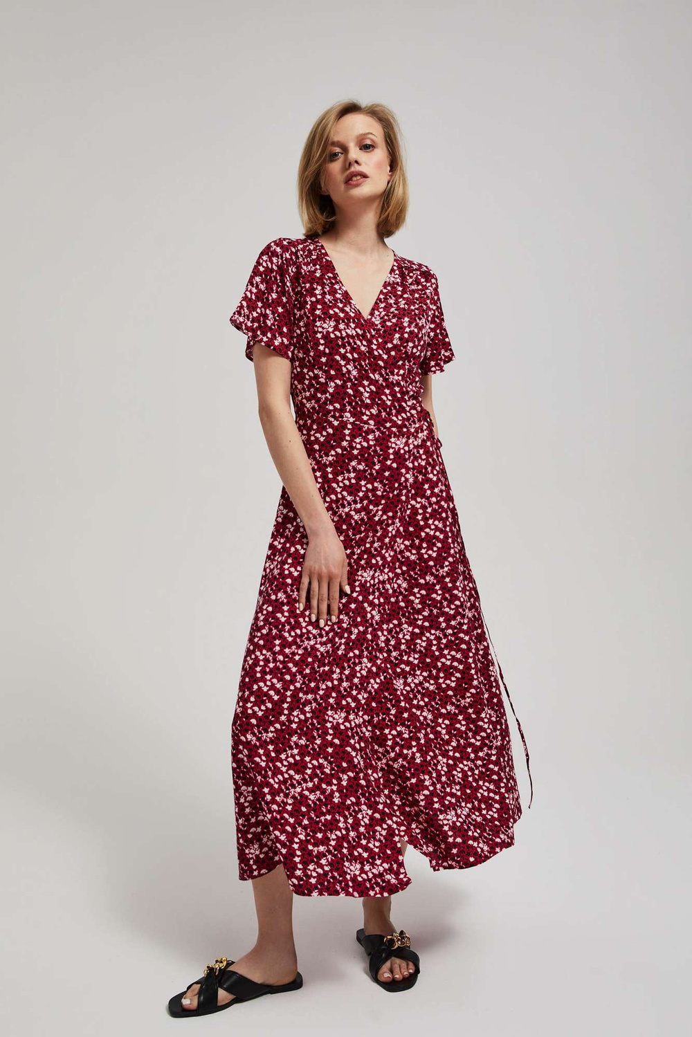 Marisse Women's Dress L-Su-4064 Strawberry