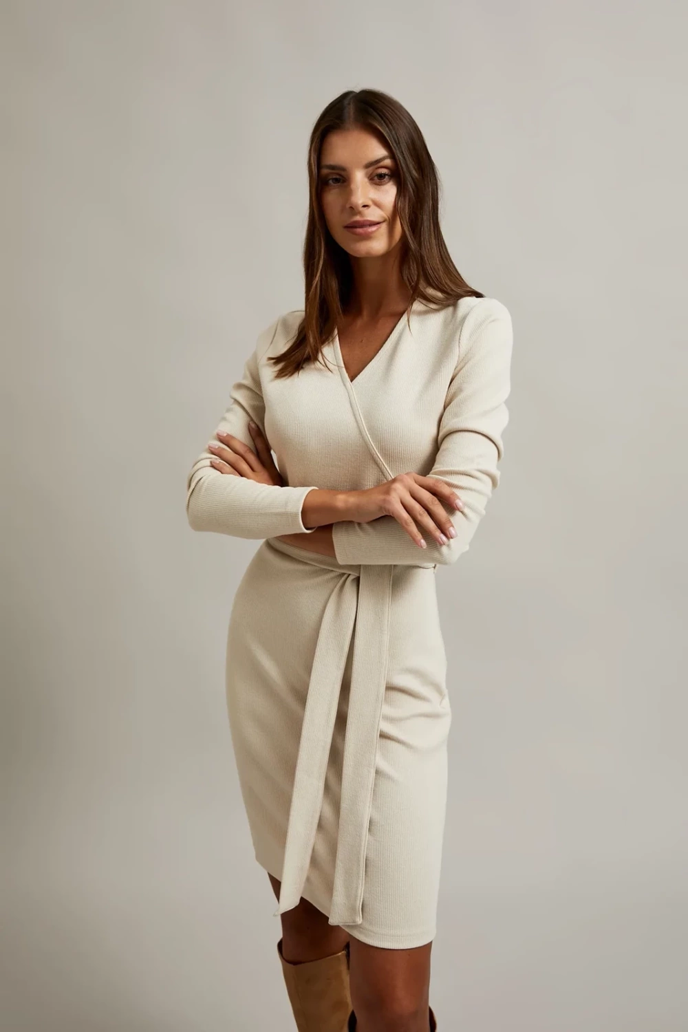 Marisse Women's Dress L-Su-4604 L.Beige