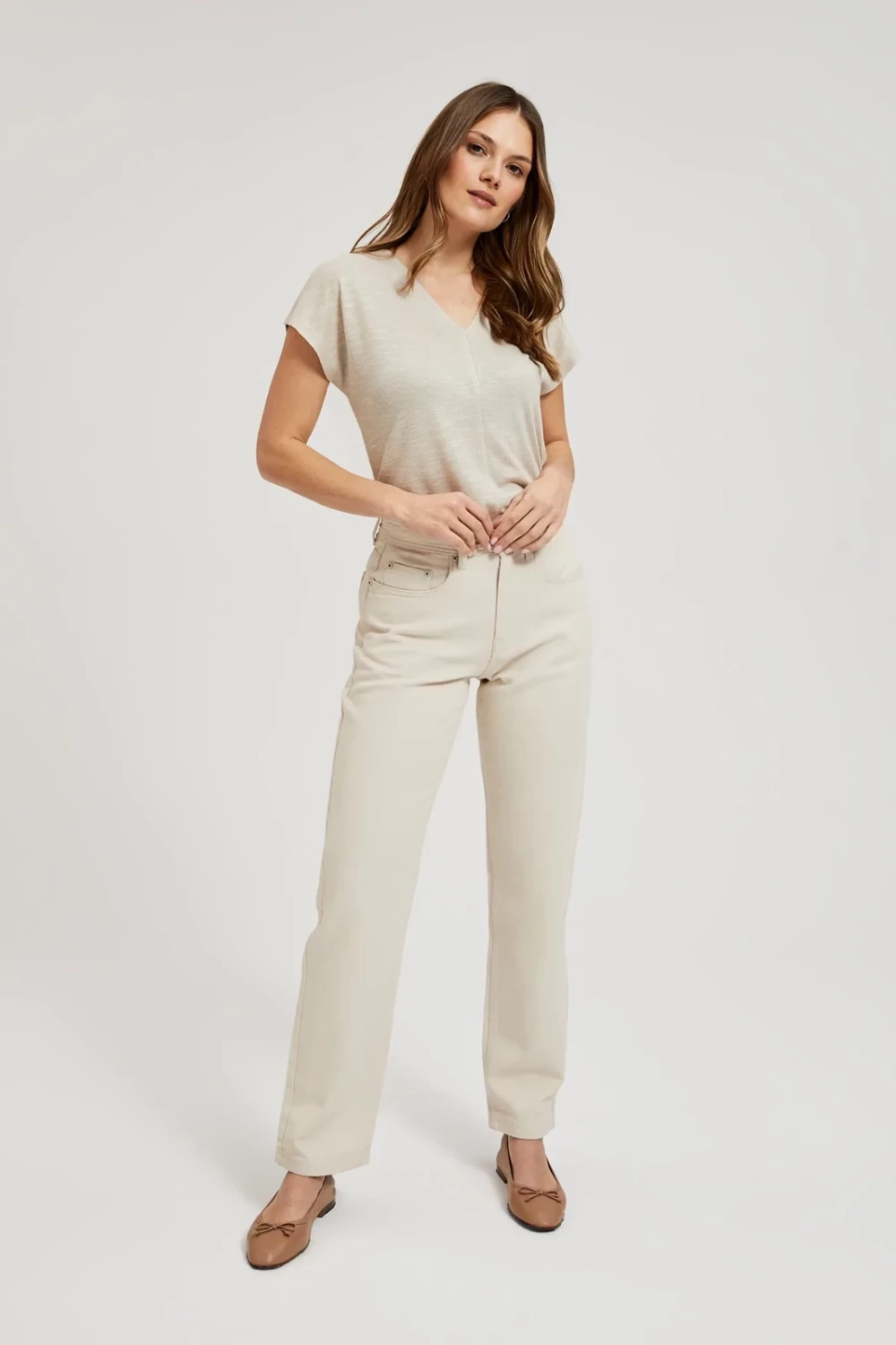 Marisse Women's Jeans L-Je-4310 L.Beige