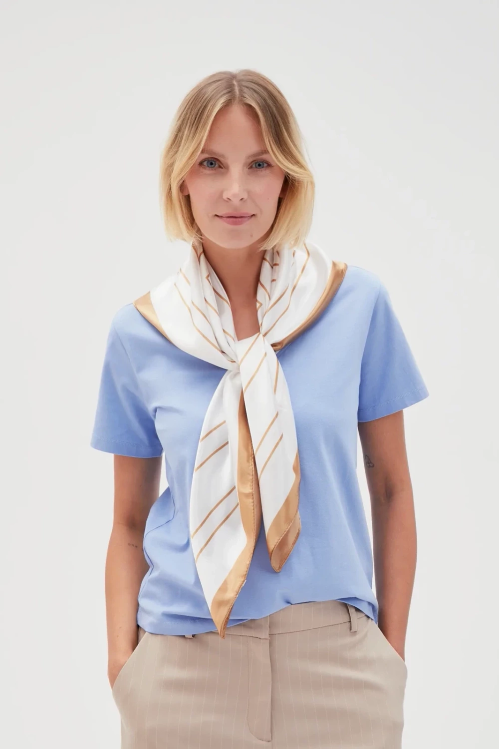 Marisse Women's Scarf L-Sz-4602 White