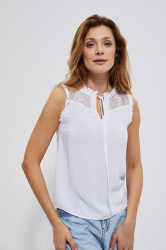 Marisse Women's Shirt L-Ko-3759 White