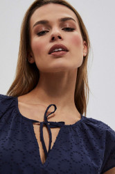 Marisse Women's Shirt L-Ko-3761 Navy