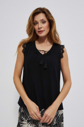 Marisse Women's Shirt L-Ko-3762 Black