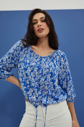 Marisse Women's Shirt L-Ko-4021 Blue