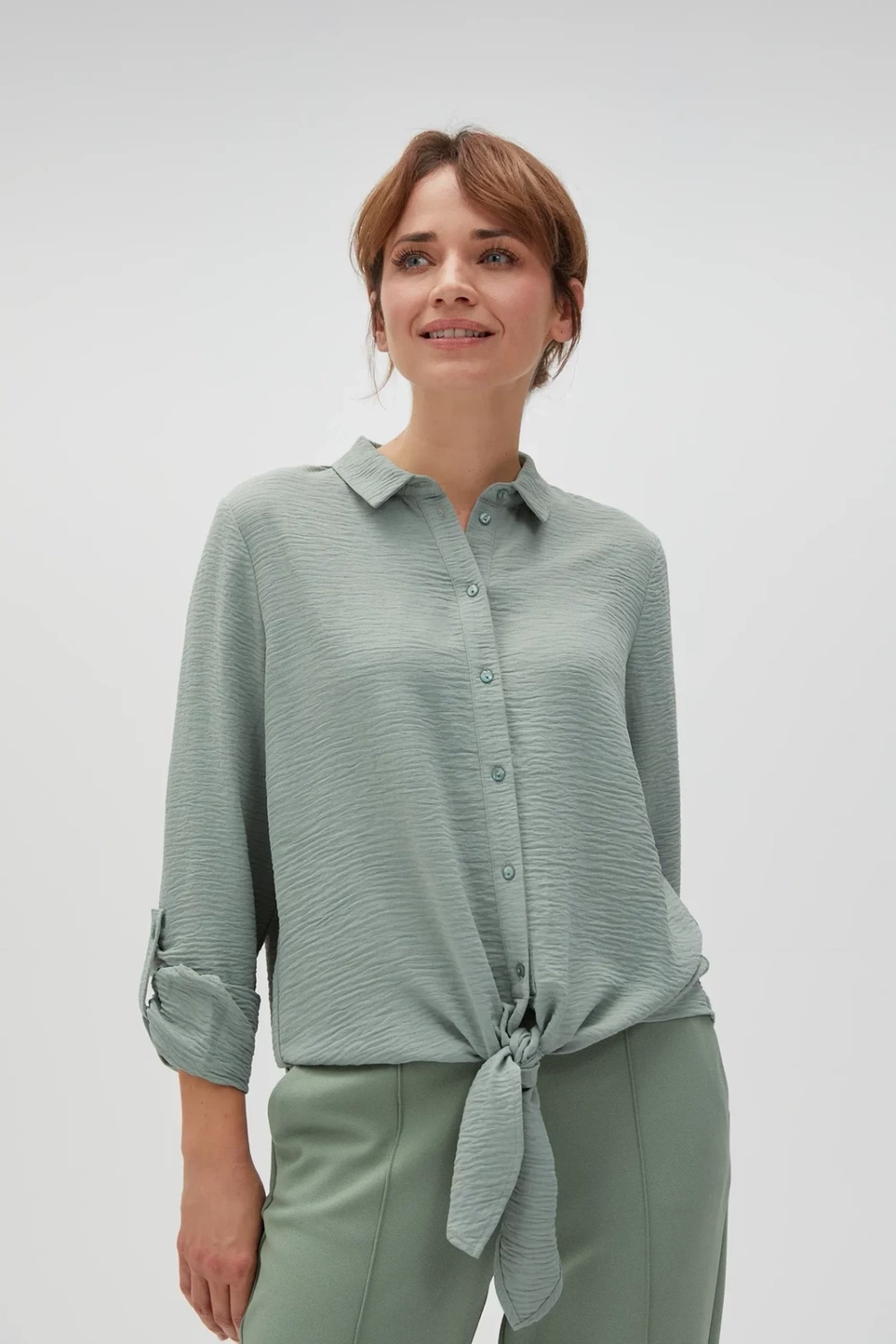 Marisse Women's Shirt L-Ko-4609 Olive
