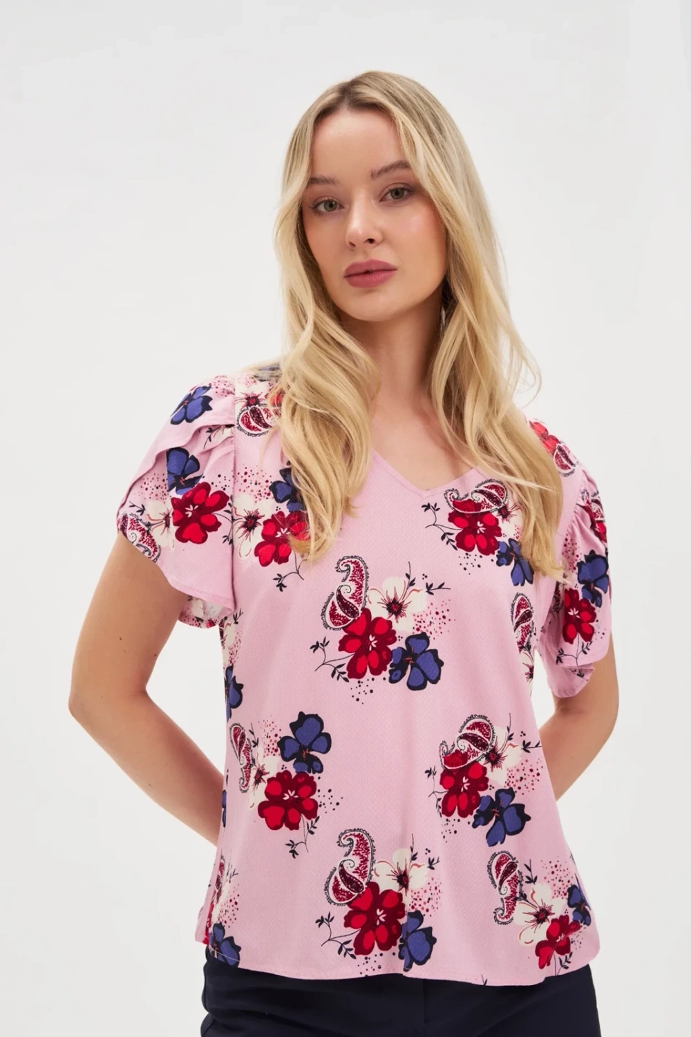 Marisse Women's Shirt L-Ko-4622 Pink