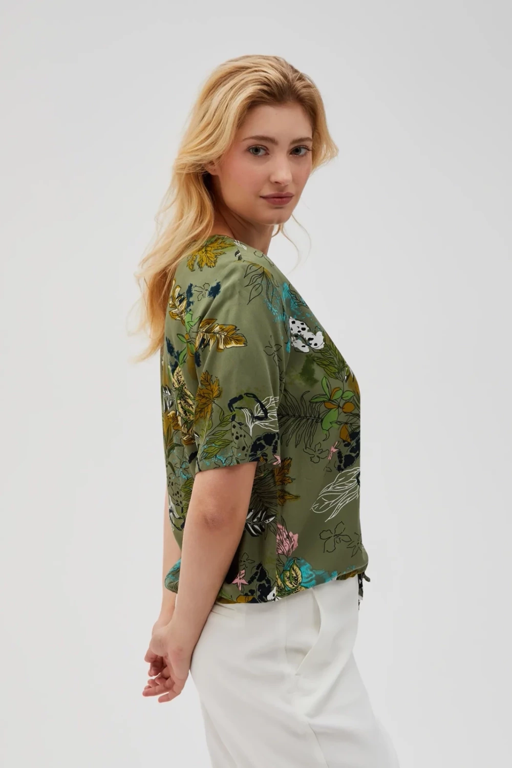 Marisse Women's Shirt L-Ko-4627 Olive