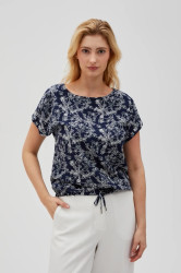 Marisse Women's Shirt L-Ko-4628 Navy