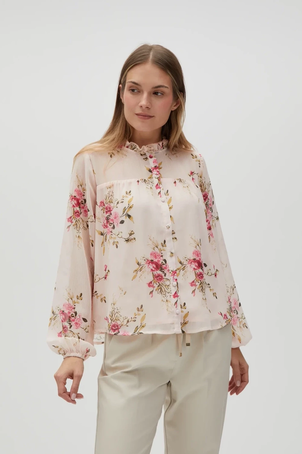 Marisse Women's Shirt L-Ko-4634 L.Pink