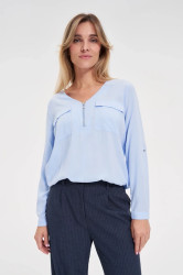 Marisse WOMEN'S SHIRT Z-KO-4814 L.BLUE