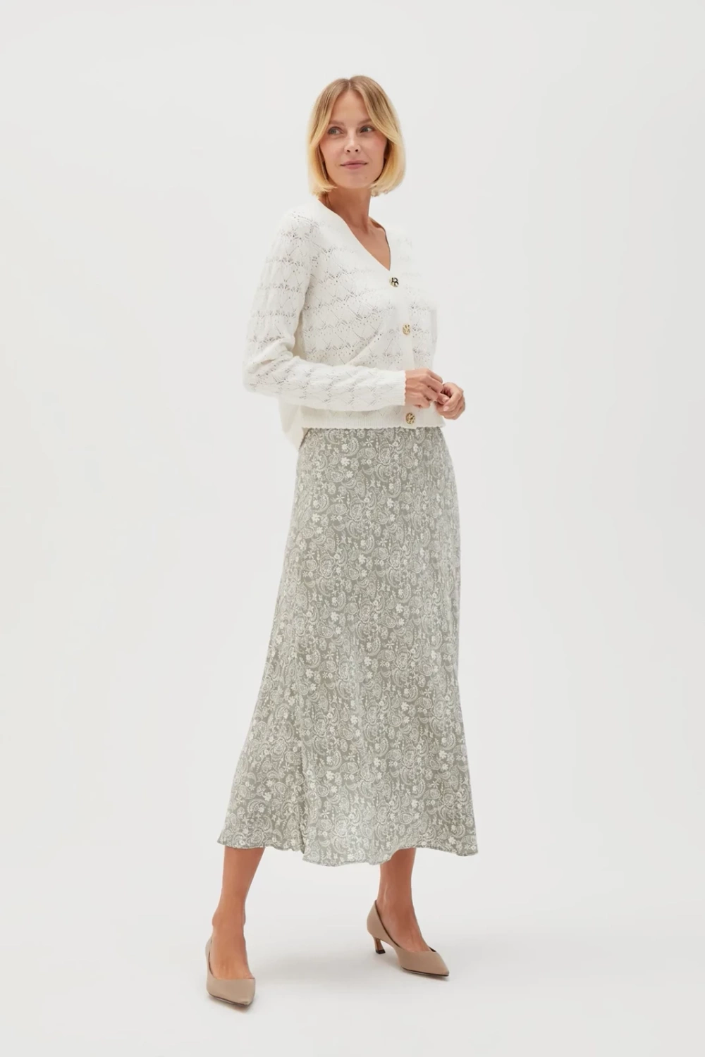 Marisse Women's Skirt L-Sc-4603 Olive