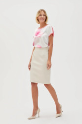 Marisse Women's Skirt L-Sc-4606 L.Beige