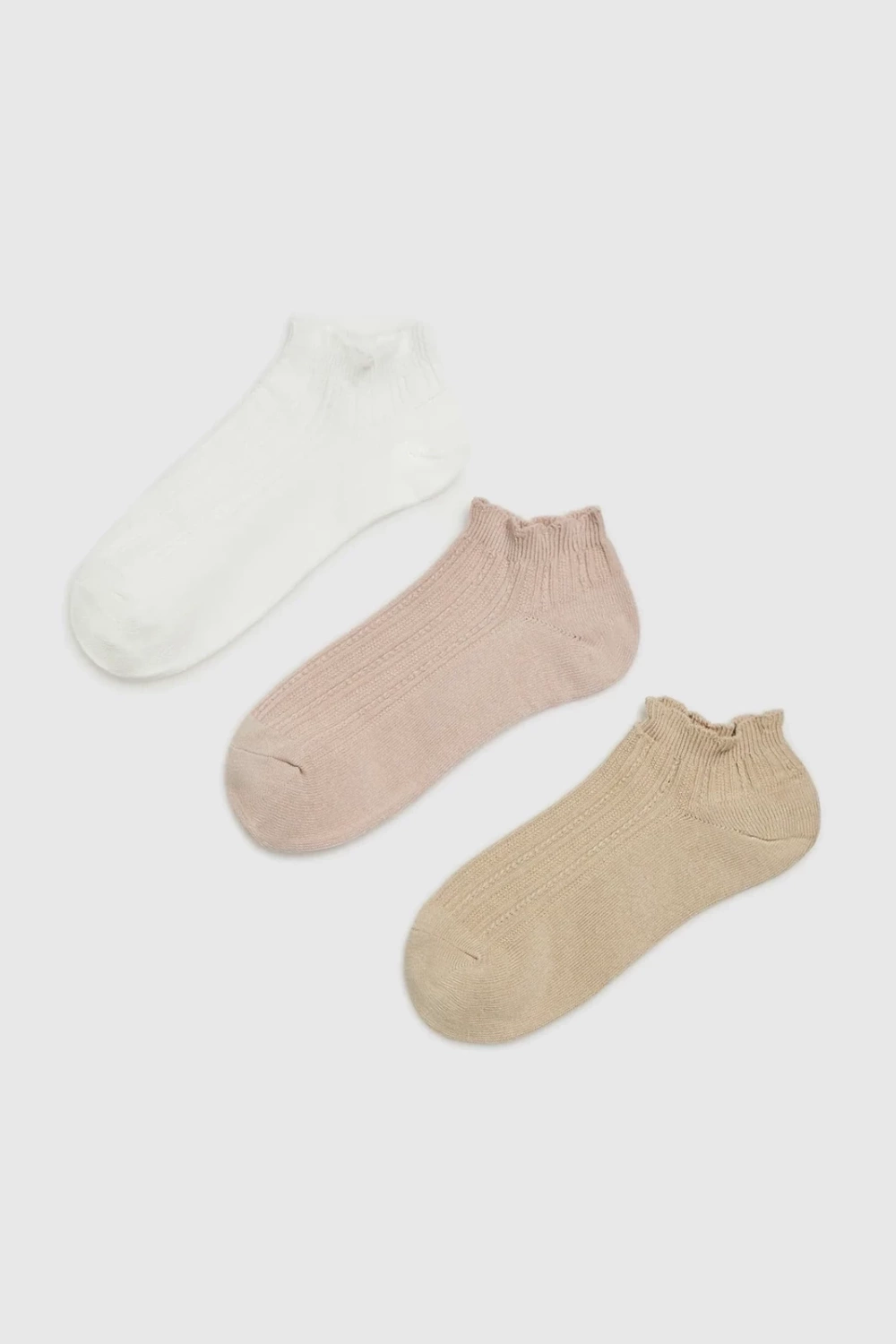 Marisse Women's Socks L-Sk-4609 Off White