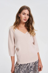 Marisse WOMEN'S SWEATER Z-SW-4816 BEIGE