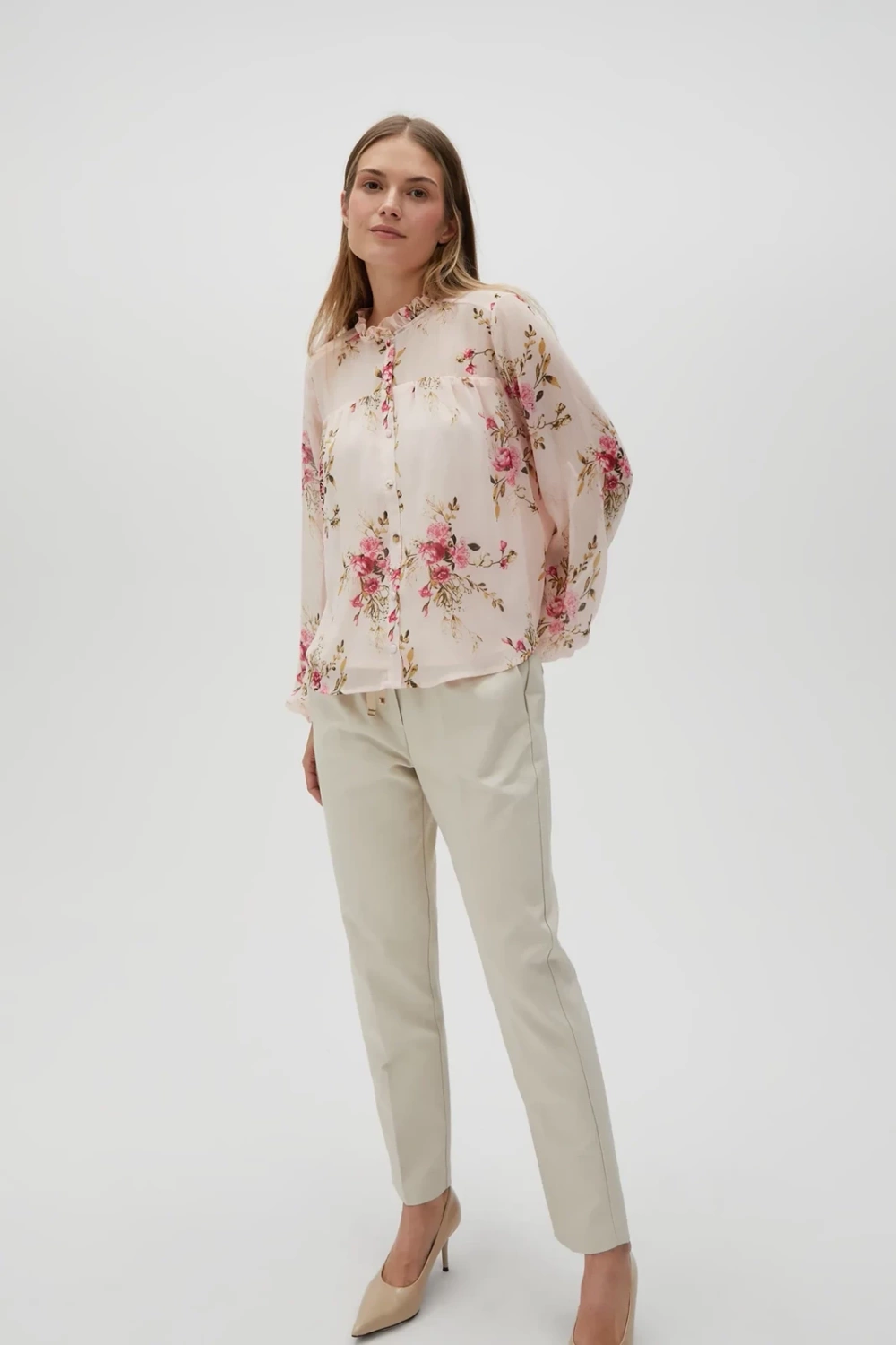 Marisse Women's Trousers L-Sp-4614 L.Beige