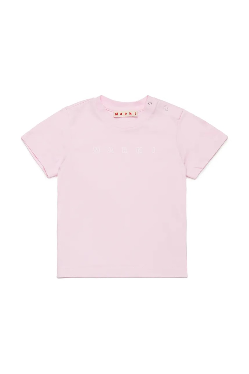 Marni  Dětské bavlněné tričko  MT276B T-SHIRT
