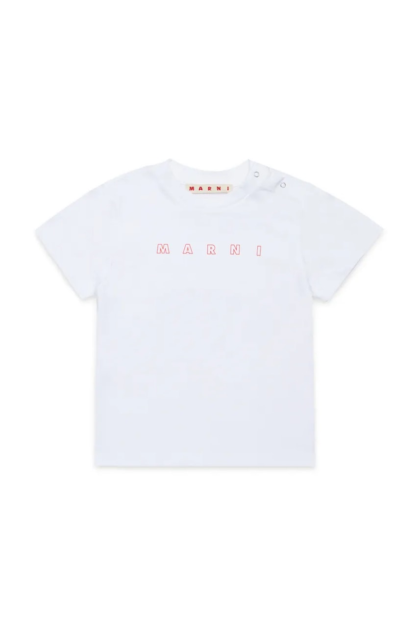 Marni  Dětské bavlněné tričko  MT276B T-SHIRT