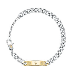 Maserati Stylový bicolor náramek pro muže Diamonds JM221ATY07