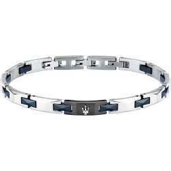 Maserati Stylový pánský náramek z oceli Ceramic JM424ATZ52