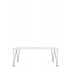 Max s kluzáky 190x90 cm bílá / chrom Kartell