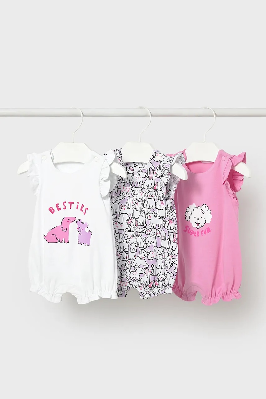 Mayoral Newborn  Dětské dupačky  3-pack