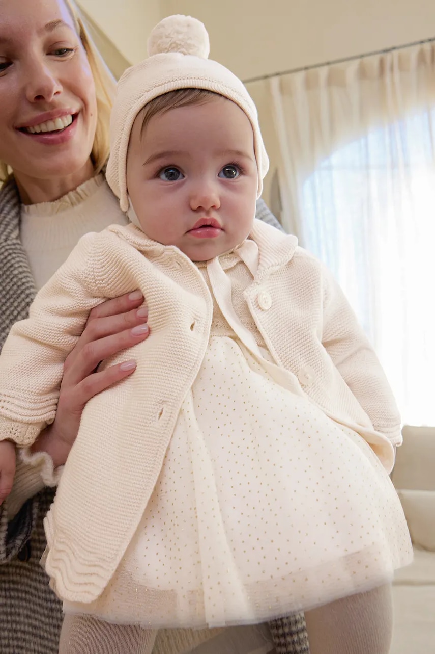 Mayoral Newborn  kabát kojenecký s bavlnou