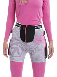 Meatfly chránič kostrče Meafly Norris Grey/Pink | Šedá | Velikost XL