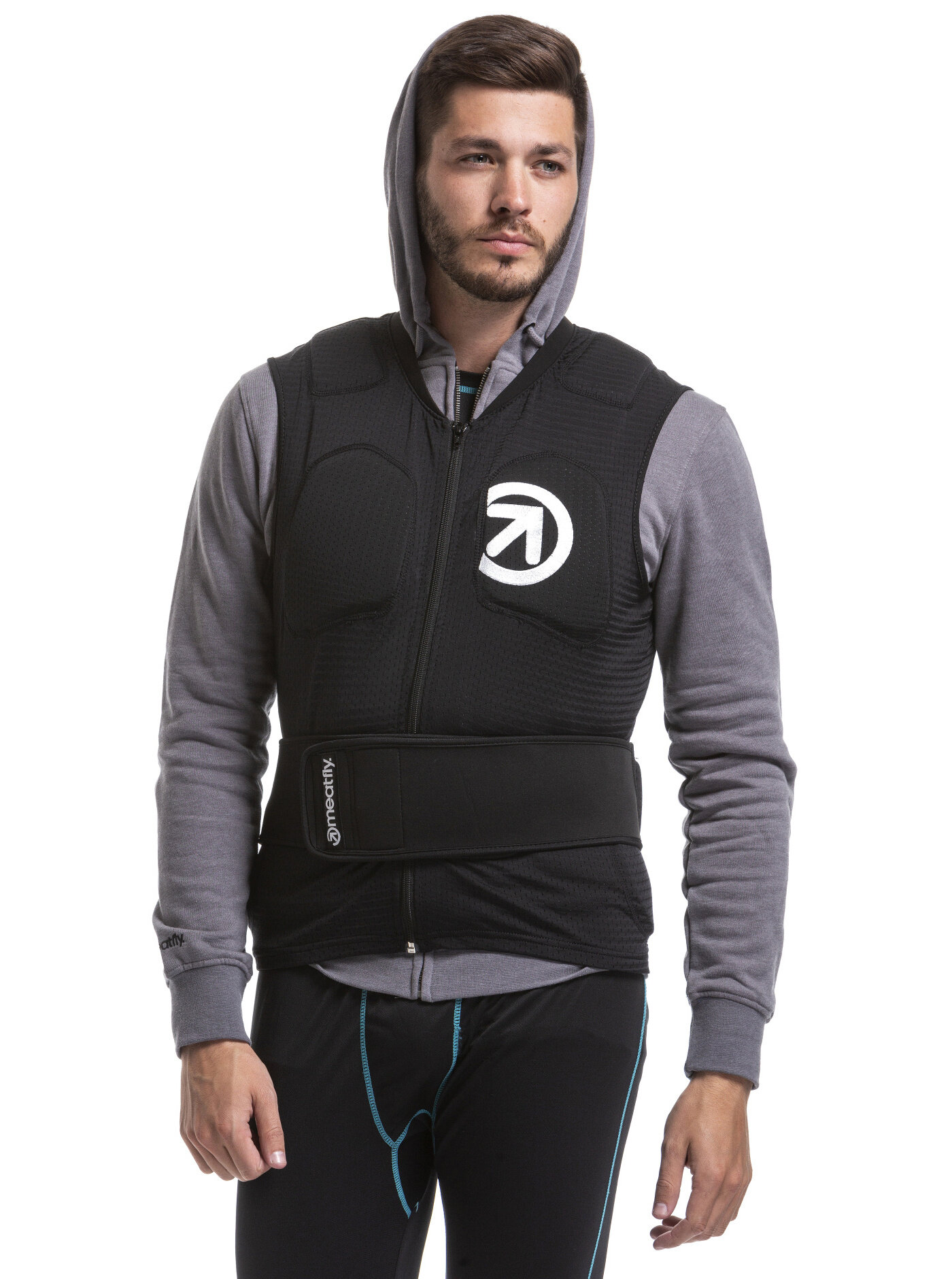 Meatfly chránič páteře Gearboy G Form Black/Blue | Černá | Velikost XS