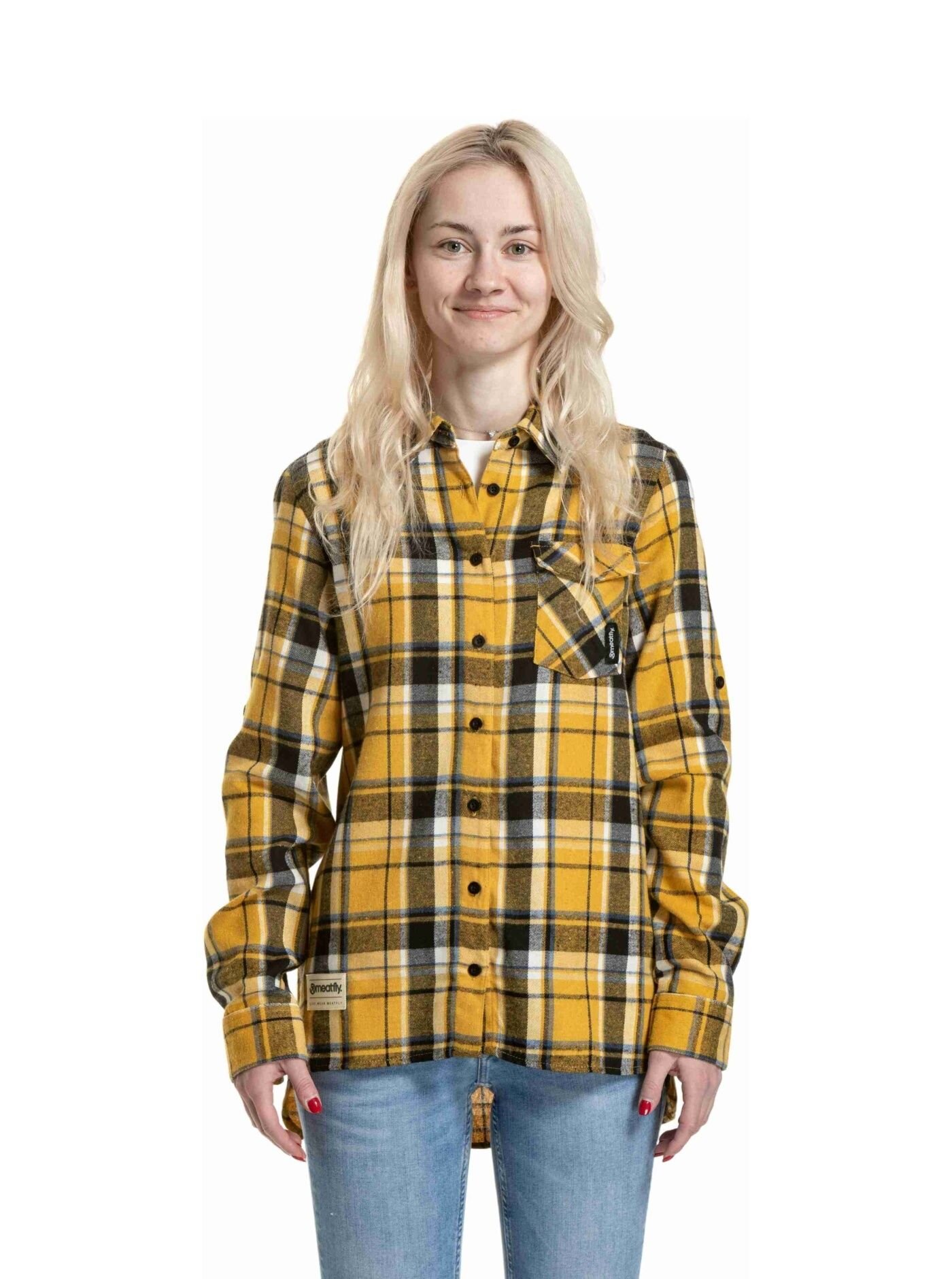 Meatfly dámská košile Courtney Yellow | Žlutá | Velikost XS