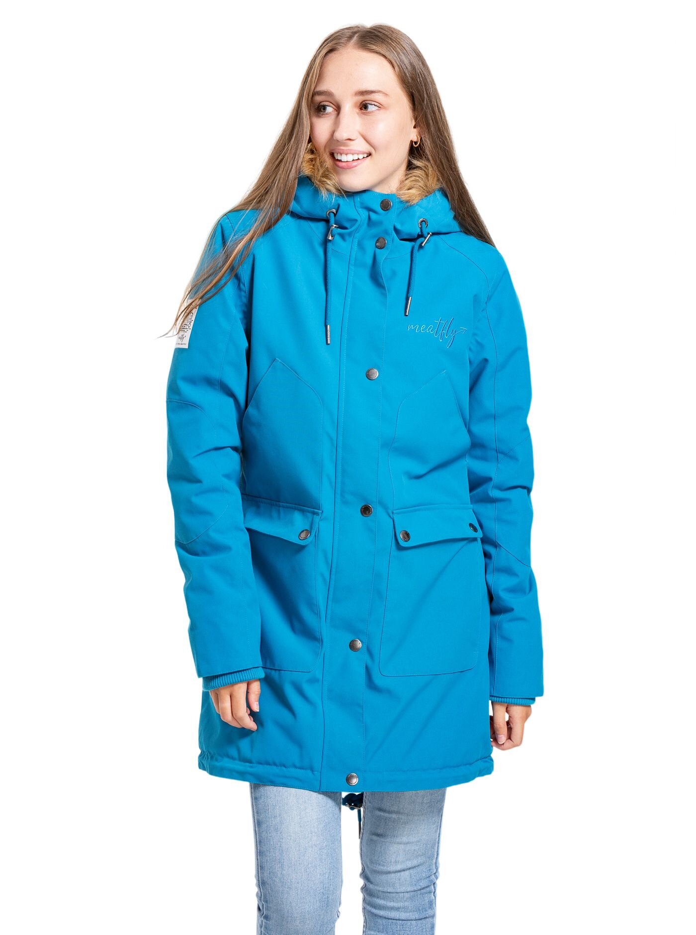 Meatfly dámská parka Amber Teal Blue | Modrá | Velikost XS