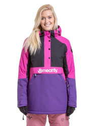 Meatfly dámská SNB & SKI bunda Aiko Petunia/Black | Černá | Velikost XS