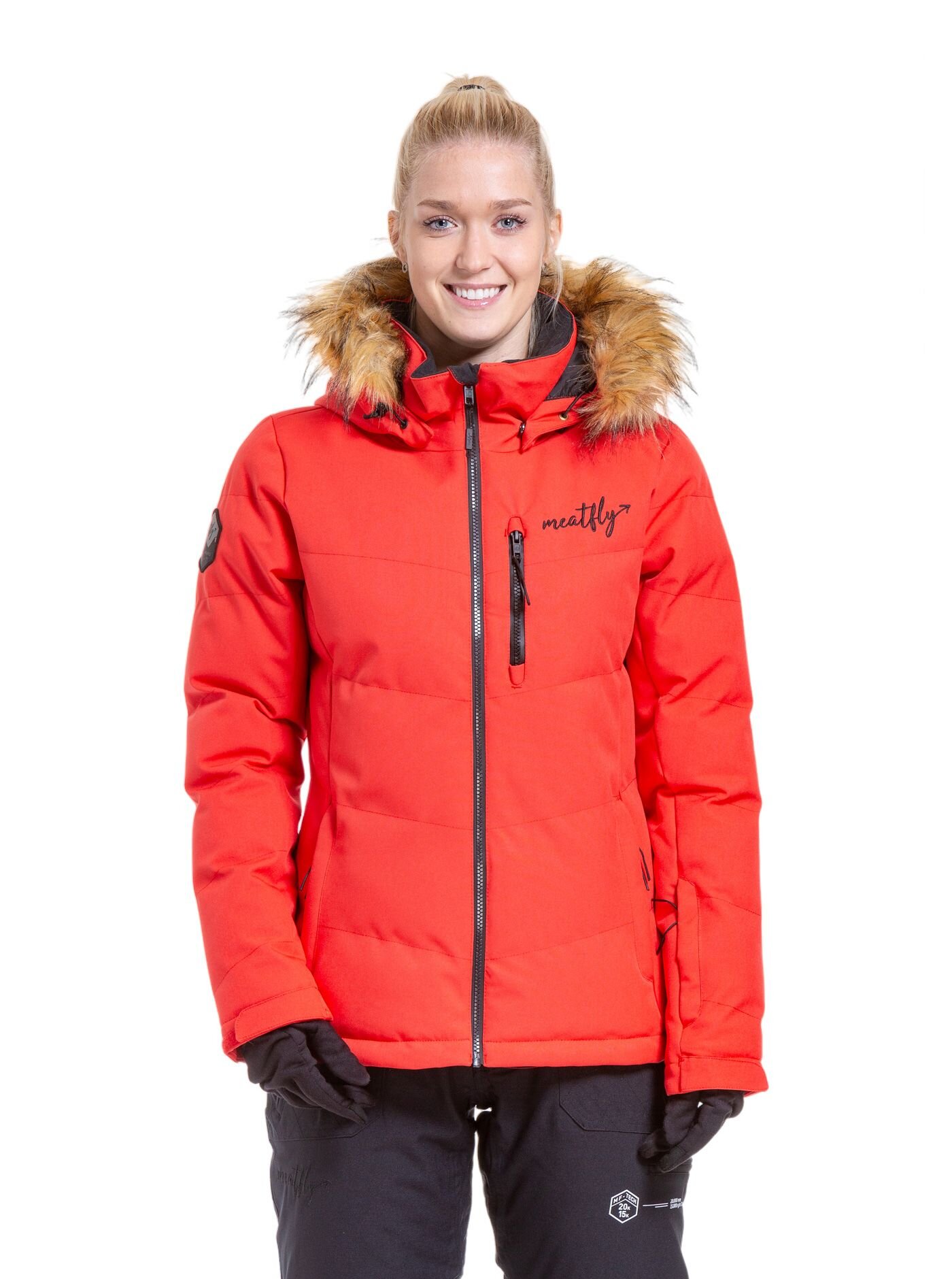 Meatfly dámská SNB & SKI bunda Bonie Ferrari Red | Červená | Velikost XS