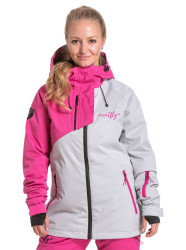 Meatfly dámská SNB & SKI bunda Deborah Premium Berry Pink | Růžová | Velikost XS
