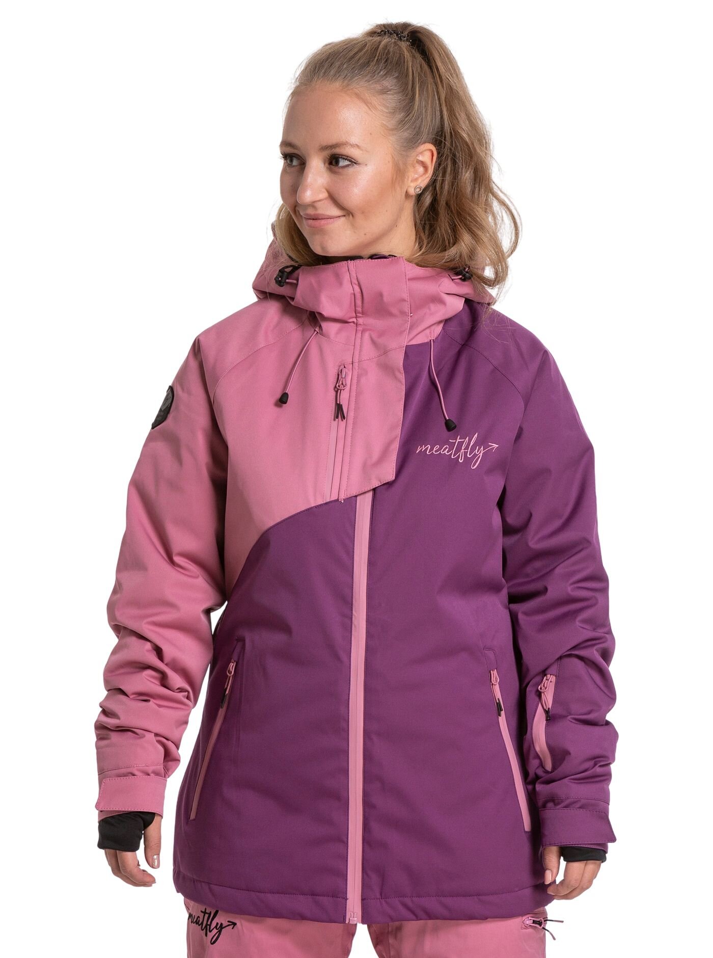 Meatfly dámská SNB & SKI bunda Deborah Premium Plum | Fialová | Velikost XS