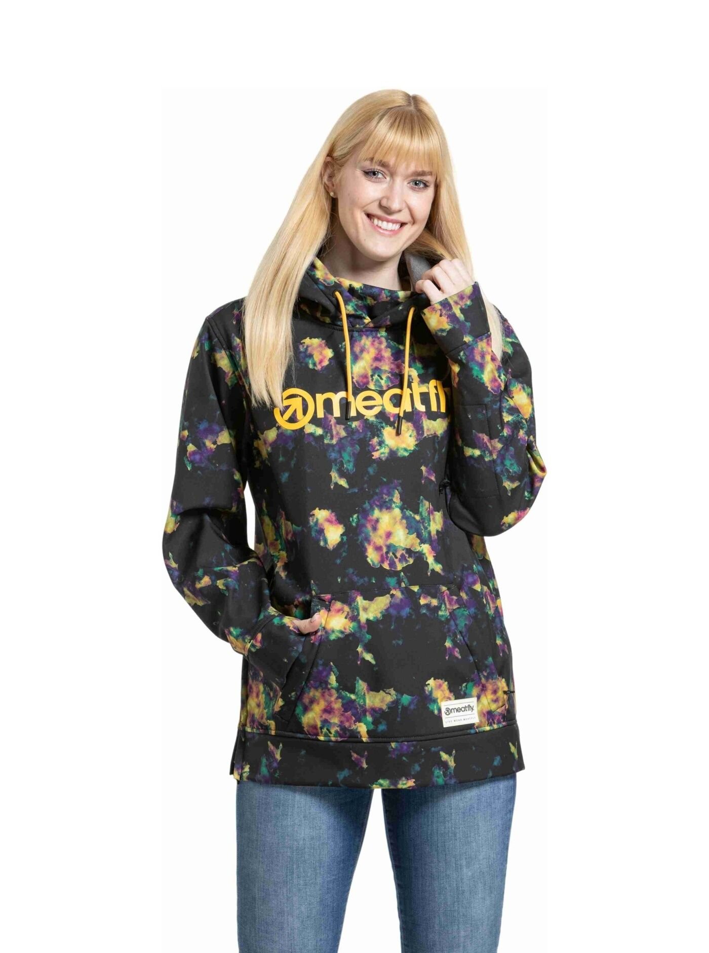 Meatfly dámská softshell bunda Alita Dark Aquarel | Mnohobarevná | Velikost XS