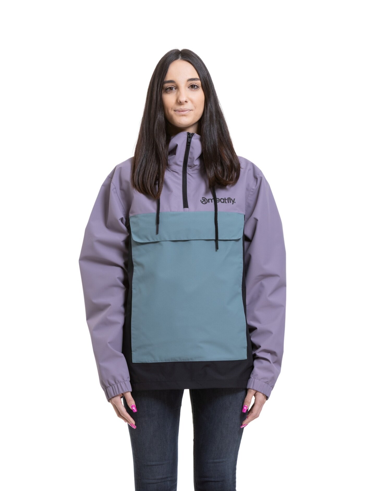 Meatfly dámská street bunda Noah Black / Violet | Fialová | Velikost XS