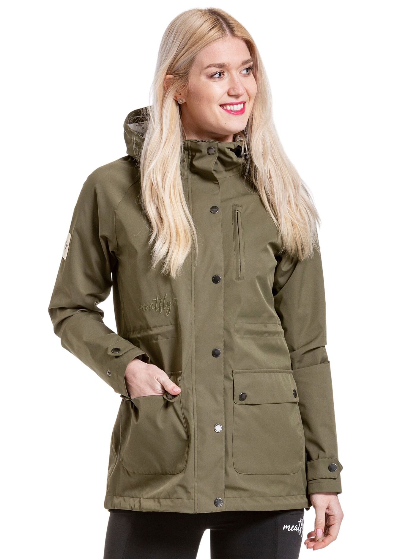 Meatfly dámská street bunda Xita Olive | Zelená | Velikost XS