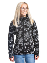 Meatfly dámská technická mikina Alisha Blossom Black | Černá | Velikost XS