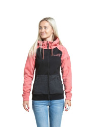 Meatfly dámská technická mikina Alisha Coral / Black | Černá | Velikost XS