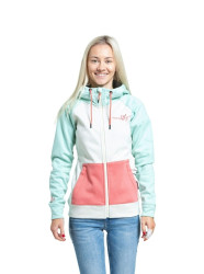 Meatfly dámská technická mikina Alisha Sweet Mint / Cream | Modrá | Velikost XS