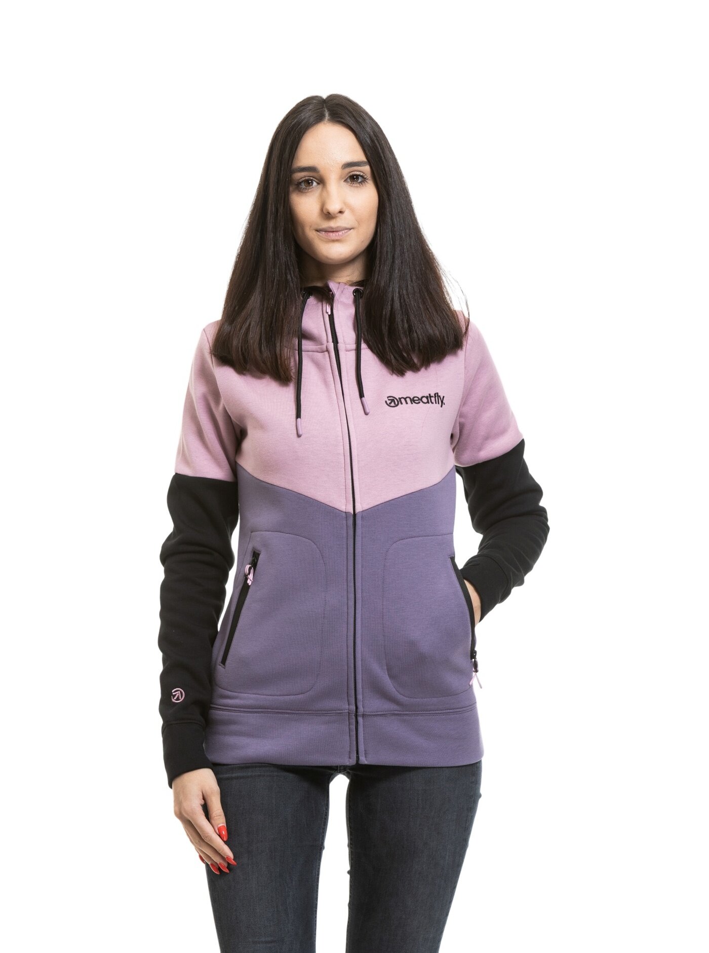 Meatfly dámská technická mikina Omni Purple | Fialová | Velikost XS