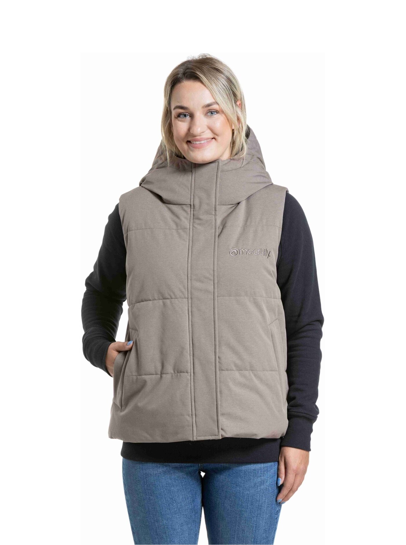 Meatfly dámská vesta Molly Stucco | Písková | Velikost XS