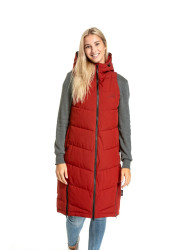 Meatfly dámská vesta Tama Dark Red | Červená | Velikost XL