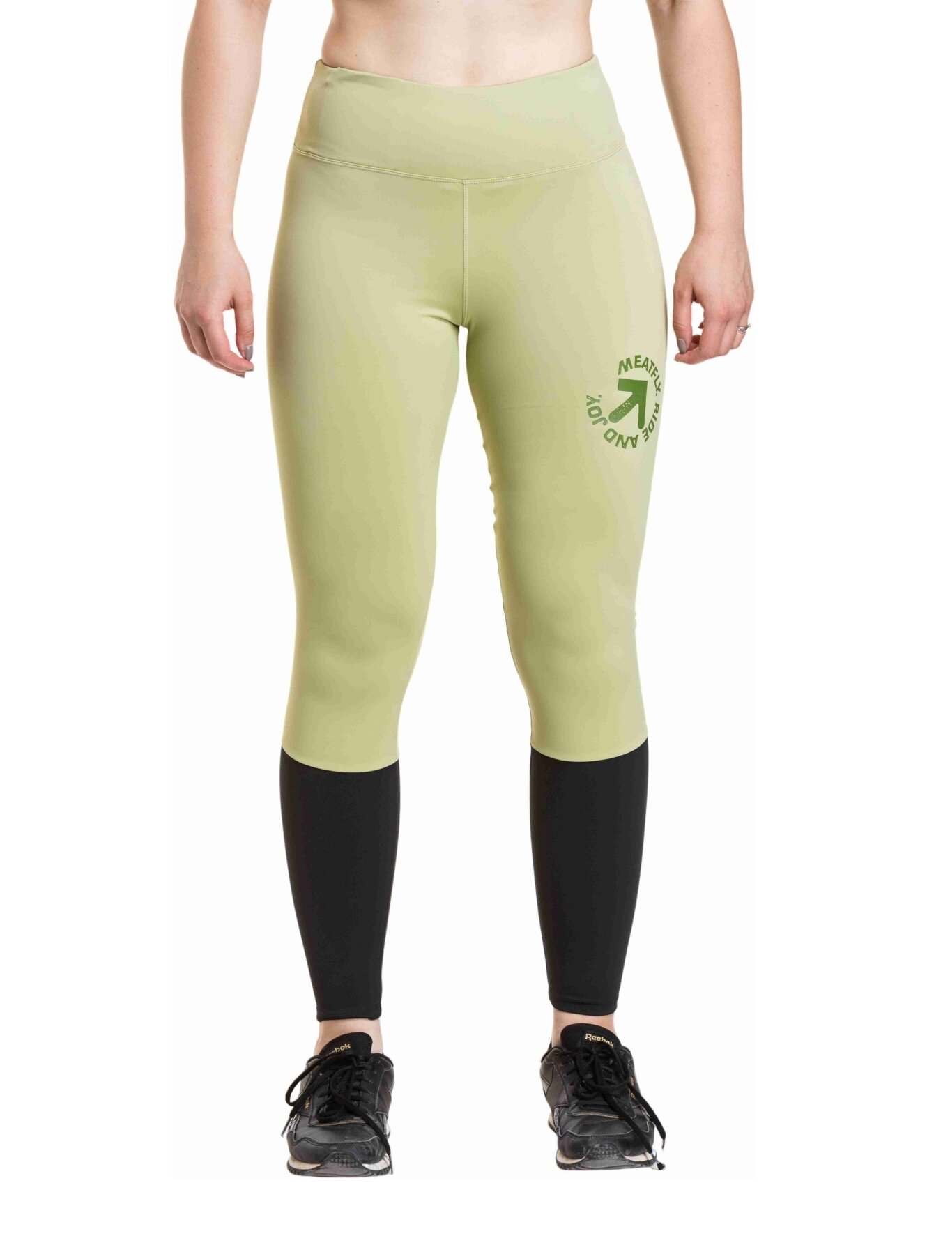 Meatfly dámské legíny Arabel Olive Light Black | Zelená | Velikost S